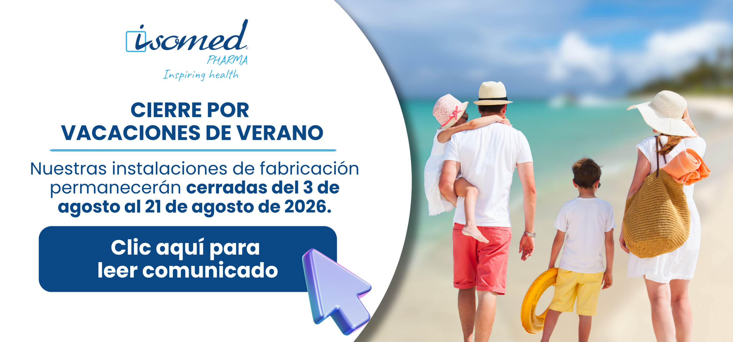 Cierre por vacaciones