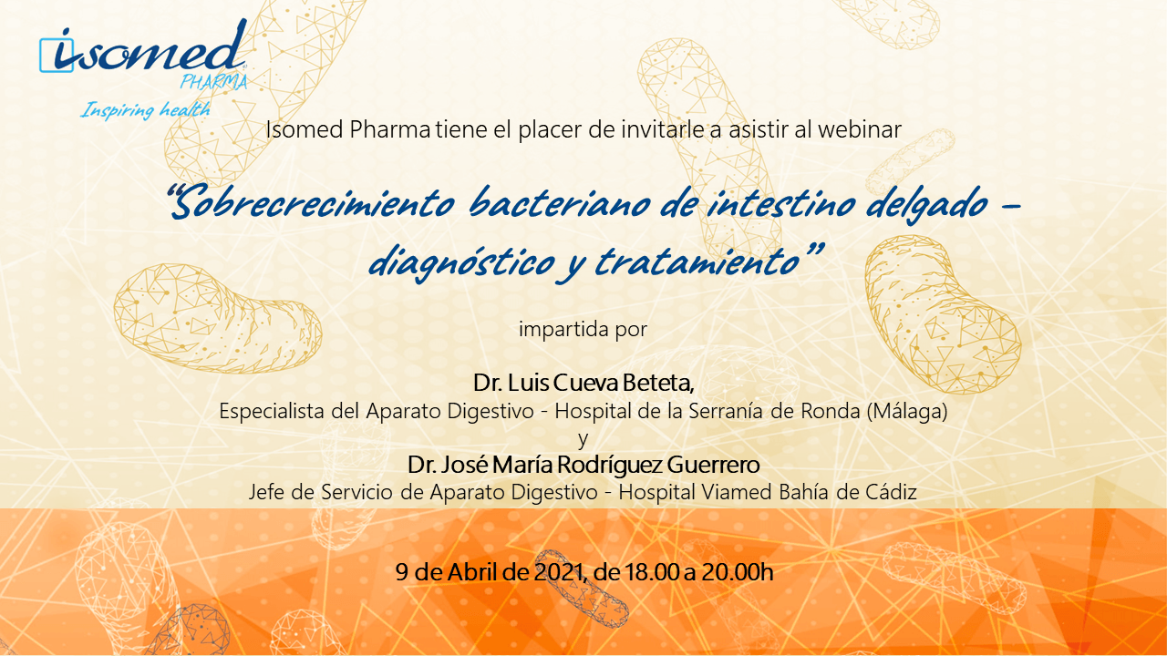 cartel webinar sibo de inestino delgado - diagnóstico y tratamiento