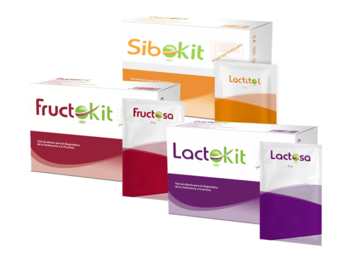 Cajas de tests de intolerancias a lactosa, fructosa y SIBO